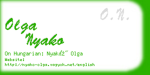 olga nyako business card